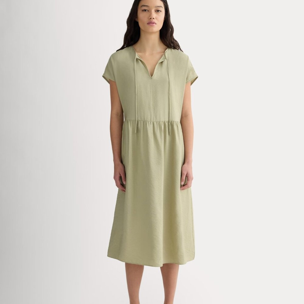 Everlane Women's Midi Dress in SoftLuxe in Eucalyptus, Size Extra Large